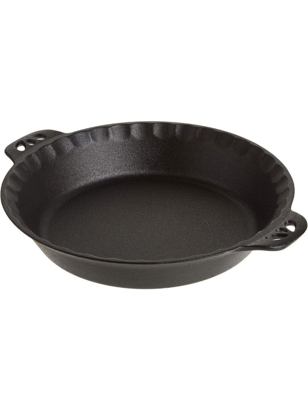 10-Inch Cast Iron Pie Pan - Durable, Non-Stick, Perfect for Baking & Cooking